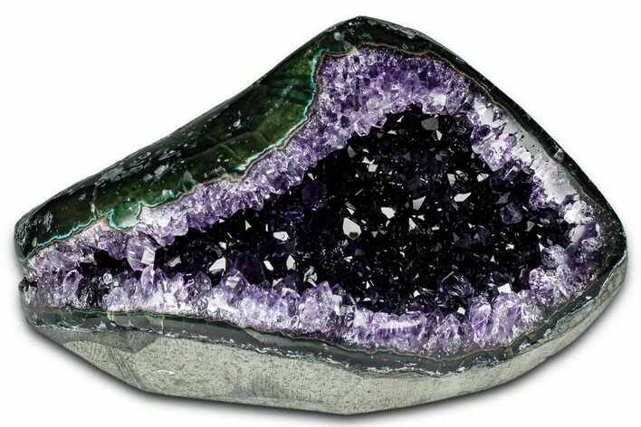 Sparkly Deep-Purple Amethyst Geode - Uruguay #342851